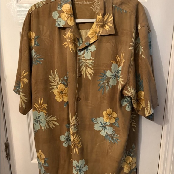 Brown Floral Hawaiian Shirt - Picture 1 of 3